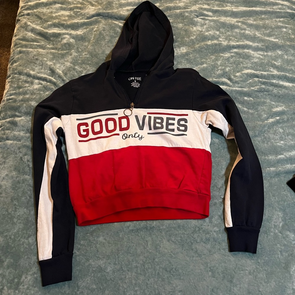 Good vibes mid drift jacket